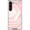 Marbleized Pink Galaxy S23 Clear Case
