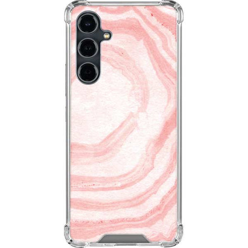 Marbleized Pink Galaxy S23 FE Clear Case