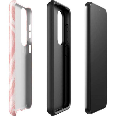 Marbleized Pink Galaxy S23 Plus Pro Case