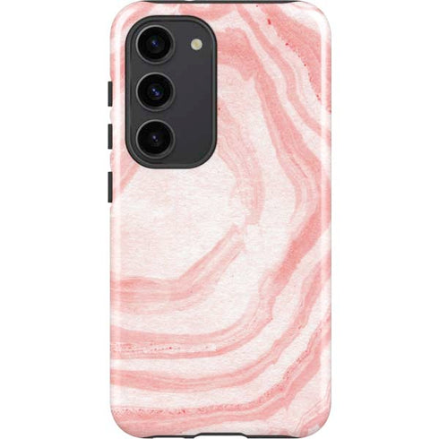 Marbleized Pink Galaxy S23 Pro Case