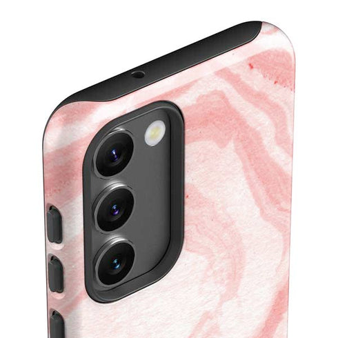 Marbleized Pink Galaxy S23 Pro Case