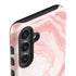 Marbleized Pink Galaxy S24 Plus Impact Case