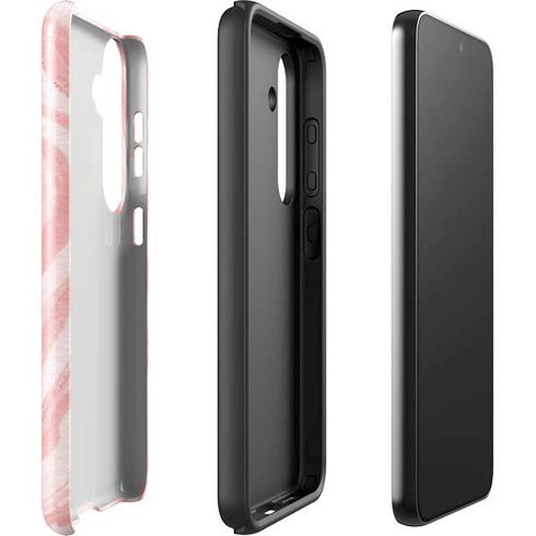 Marbleized Pink Galaxy S24 Plus Impact Case