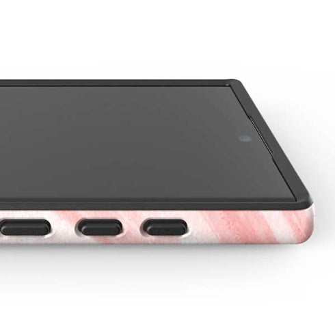 Marbleized Pink Galaxy S24 Ultra Impact Case