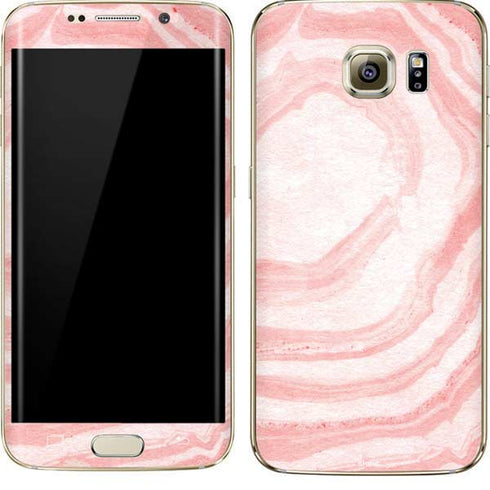Marbleized Pink Galaxy S7 Edge Skin