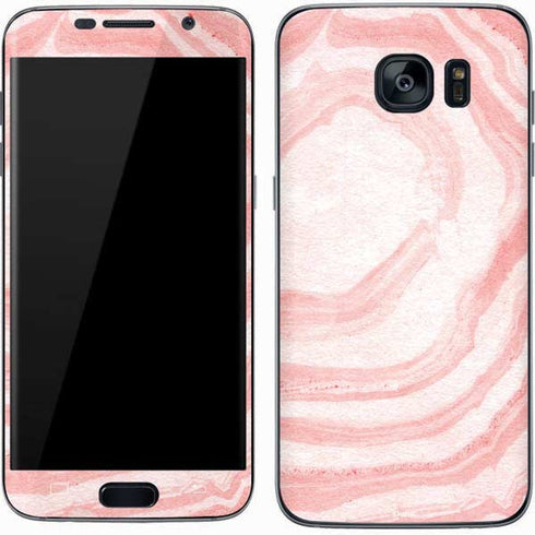 Marbleized Pink Galaxy S7 Skin