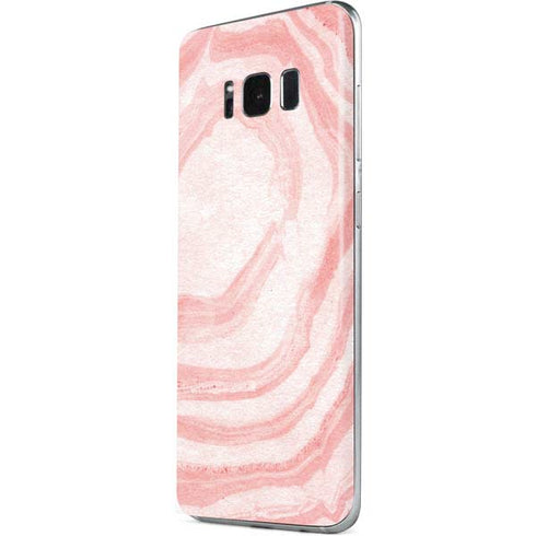 Marbleized Pink Galaxy S8 Skin