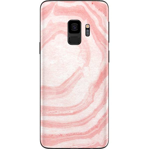 Marbleized Pink Galaxy S9 Skin