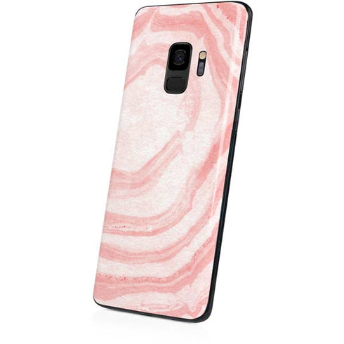 Marbleized Pink Galaxy S9 Skin