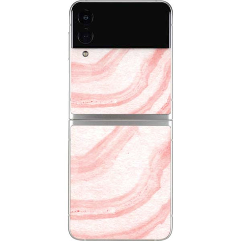 Marbleized Pink Galaxy Z Flip3 5G Skin