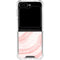 Marbleized Pink Galaxy Z Flip5 5G Clear Case