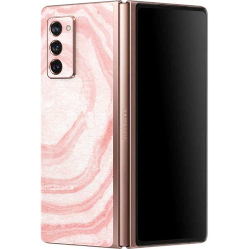 Marbleized Pink Galaxy Z Fold2 5G Skin