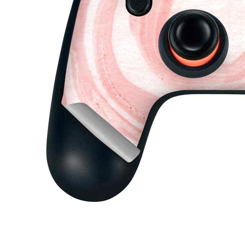 Marbleized Pink Google Stadia Controller Skin