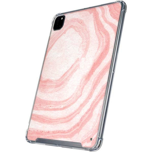 Marbleized Pink iPad Pro 12.9in (2020) Clear Case