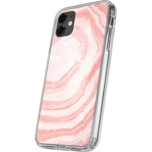 Marbleized Pink iPhone 11 Clear Case