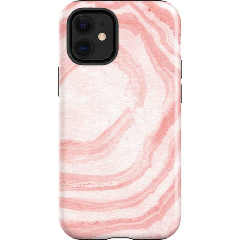 Marbleized Pink iPhone 12 Mini Impact Case