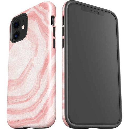 Marbleized Pink iPhone 12 Mini Impact Case