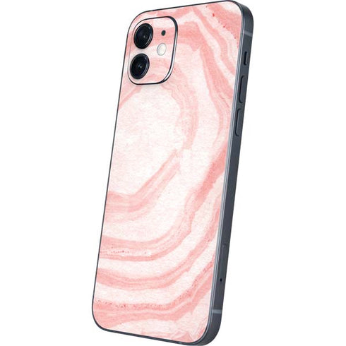 Marbleized Pink iPhone 12 Mini Skin