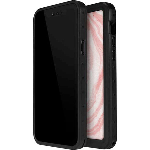 Marbleized Pink iPhone 12 Pro Max Waterproof Case