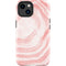 Marbleized Pink iPhone 14 Plus Impact Case