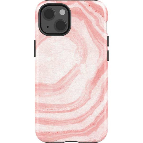 Marbleized Pink iPhone 14 Impact Case
