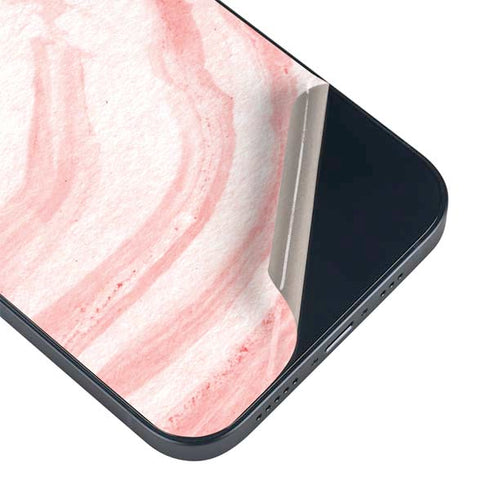 Marbleized Pink iPhone 15 Plus Skin