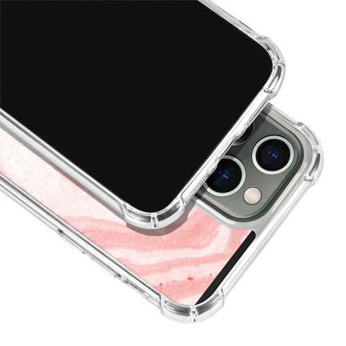 Marbleized Pink iPhone 14 Pro Clear Case