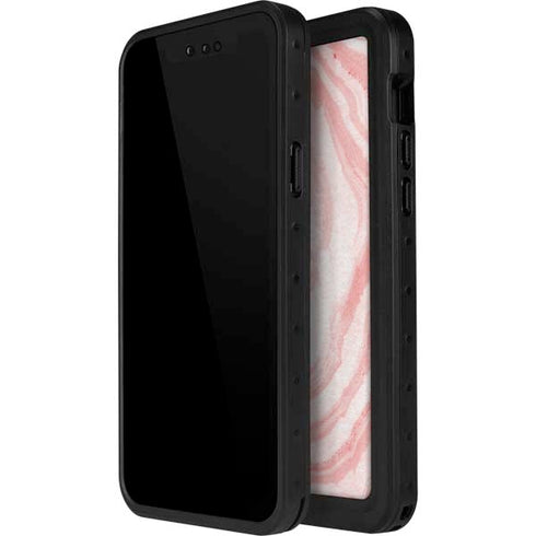 Marbleized Pink iPhone 14 Pro Max Waterproof Case