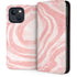 Marbleized Pink iPhone 15 Plus Folio Case