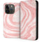 Marbleized Pink iPhone 15 Pro Folio Case