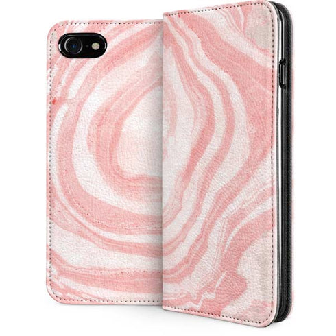 Marbleized Pink iPhone SE (2nd & 3rd Gen) Folio Case