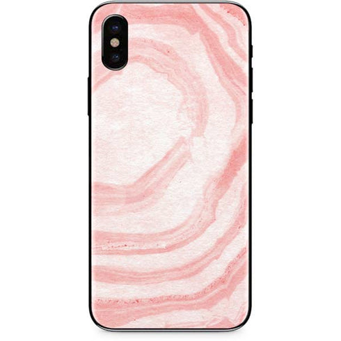Marbleized Pink iPhone XS Skin