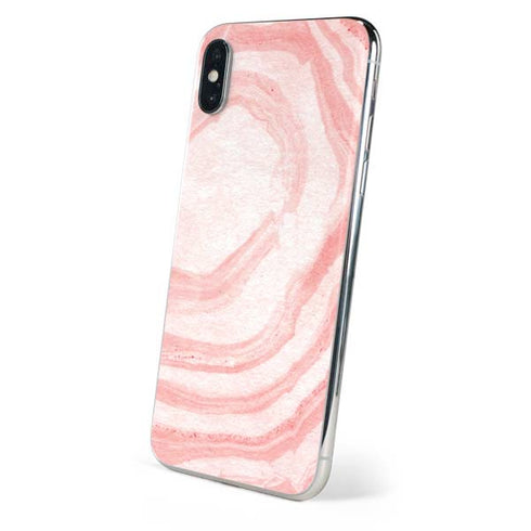 Marbleized Pink iPhone XS Skin