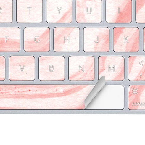 Marbleized Pink Magic Keyboard Skin