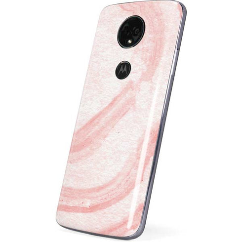 Marbleized Pink Moto E5 Plus Skin
