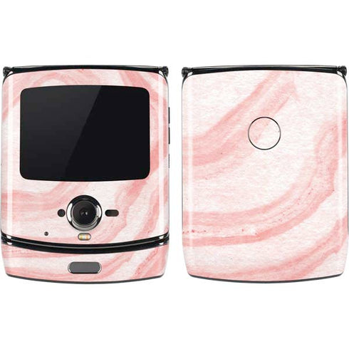Marbleized Pink Motorola RAZR Skin