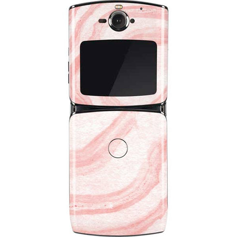 Marbleized Pink Motorola RAZR Skin