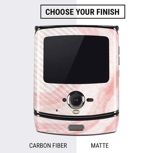 Marbleized Pink Motorola RAZR Skin