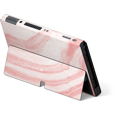 Marbleized Pink Nintendo Switch OLED (2021) Skin