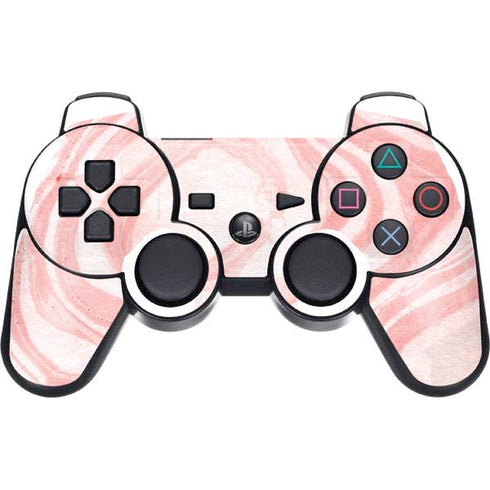 Marbleized Pink PS3 Dual Shock wireless controller Skin