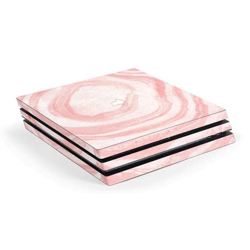Marbleized Pink PS4 Pro Console Skin