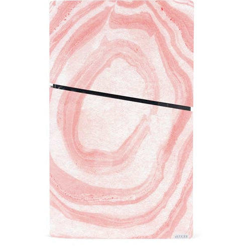 Marbleized Pink PS5 Slim Digital Edition Bundle Skin