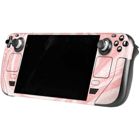 Marbleized Pink Steam Deck Handheld Gaming Computer Skin