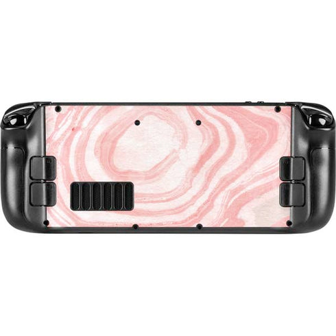 Marbleized Pink Steam Deck Handheld Gaming Computer Skin