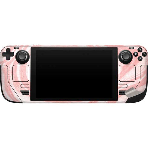 Marbleized Pink Steam Deck Handheld Gaming Computer Skin
