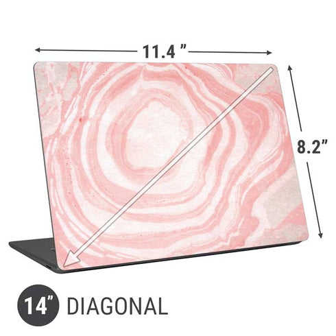 Marbleized Pink Universal Laptop 14in (11.4 x 8.2in) Skin