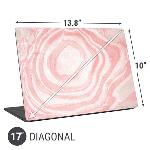 Marbleized Pink Universal Laptop 17in (13.8 x 10in) Skin
