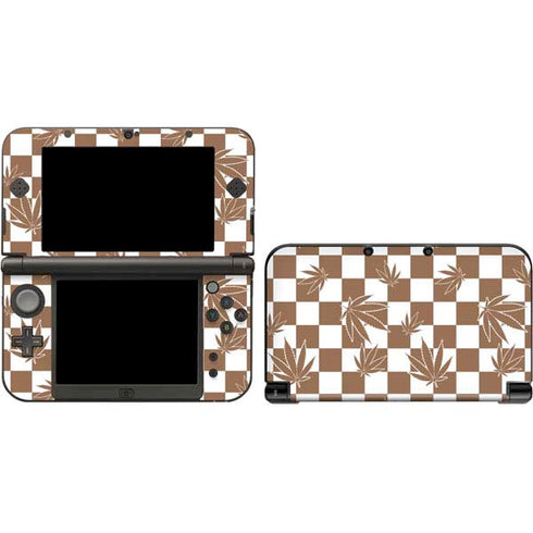 Marijuana Brown Checkered 3DS XL 2015 Skin