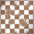 Marijuana Brown Checkered Dell Alienware Skin