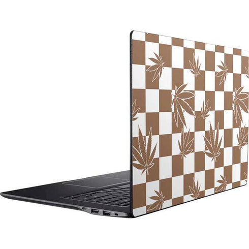Marijuana Brown Checkered Ativ Book 9 (15.6in 2014) Skin
